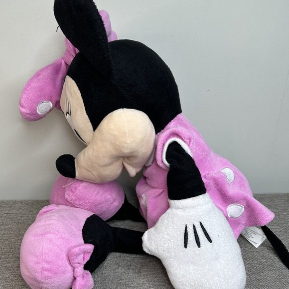 Disney Large Minnie Mouse Plush 25" Pink Polka Dots Stuffed Toy Age 2+ - Picture 9 of 14